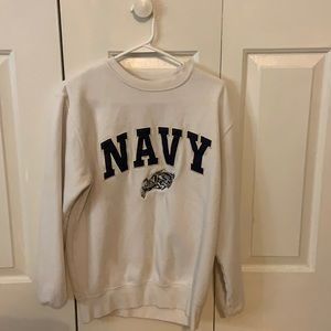Navy crew neck size small
